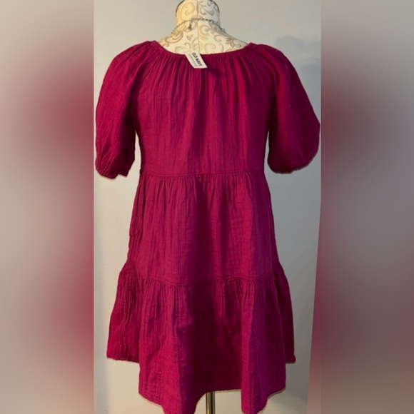 🆕 Old Navy 100% Cotton Pink Dress Size Small.  #54 - Picture 3 of 7